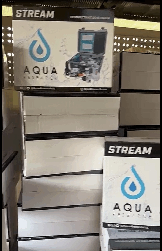 Boxes of STREAM disinfectant generators